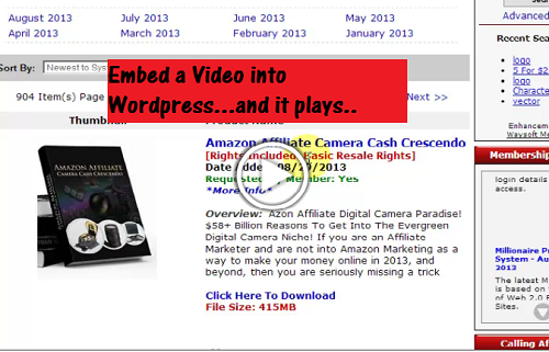 Upload a Video to WordPress – New Media Player Embed image embed video