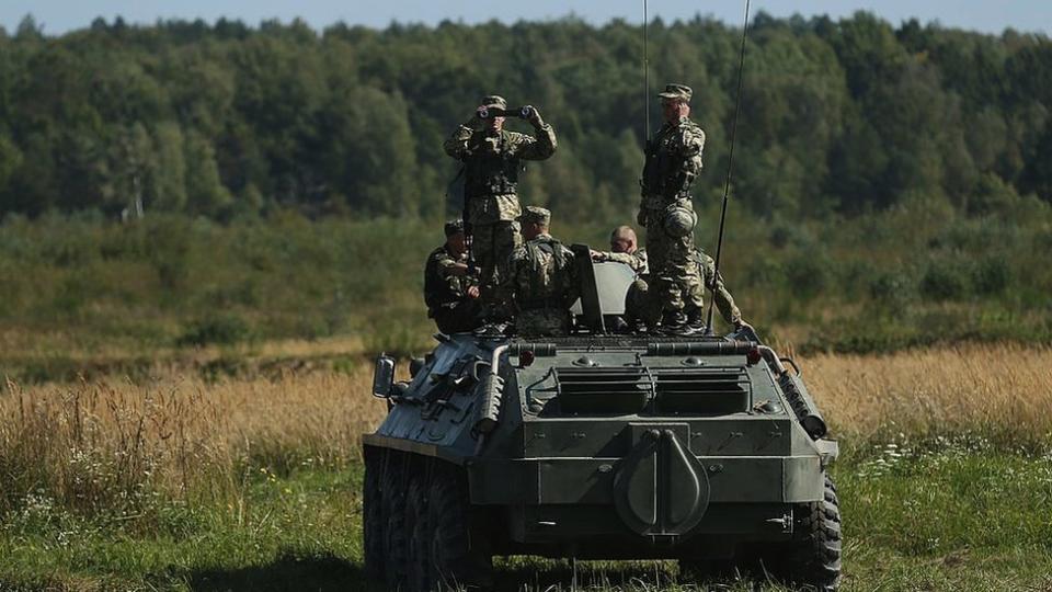 2014年9月，烏克蘭士兵