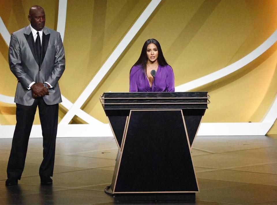 Vanessa Bryant, Michael Jordan, 2021 Basketball Hall of Fame Enshrinement Ceremony