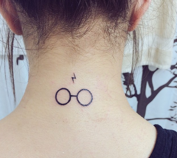 harry potter glasses tattoo