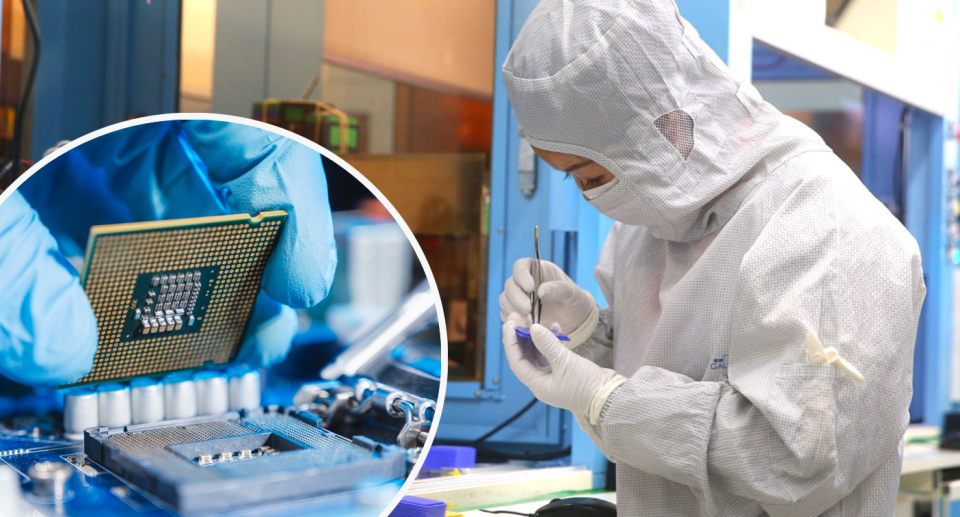 Semiconductors being made. (Source: Getty)
