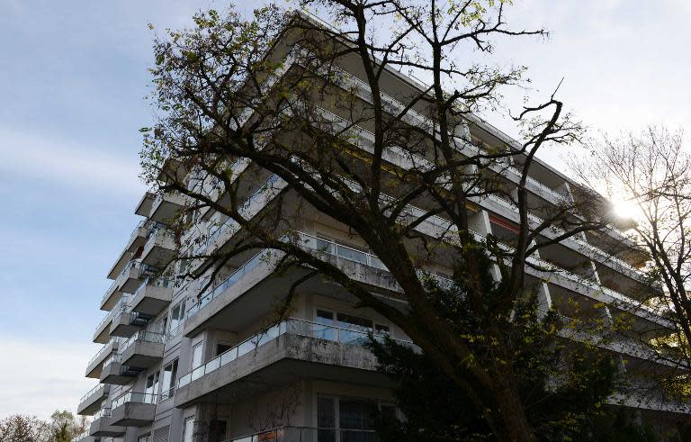 The block of flats in Munich's Schwabing district, where art masterpieces believed stolen by the Nazis were discovered, pictured on November 4, 2013