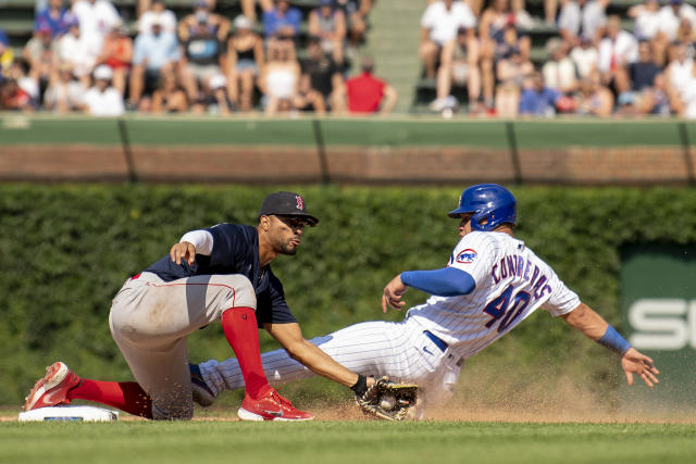 Red Sox SS Xander Bogaerts needed 7 stitches after thigh injury vs. Cubs