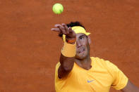 Tennis - ATP World Tour Masters 1000 - Italian Open - Foro Italico, Rome, Italy - May 17, 2018 Spain's Rafael Nadal in action during his third round match against Canada's Denis Shapovalov REUTERS/Max Rossi