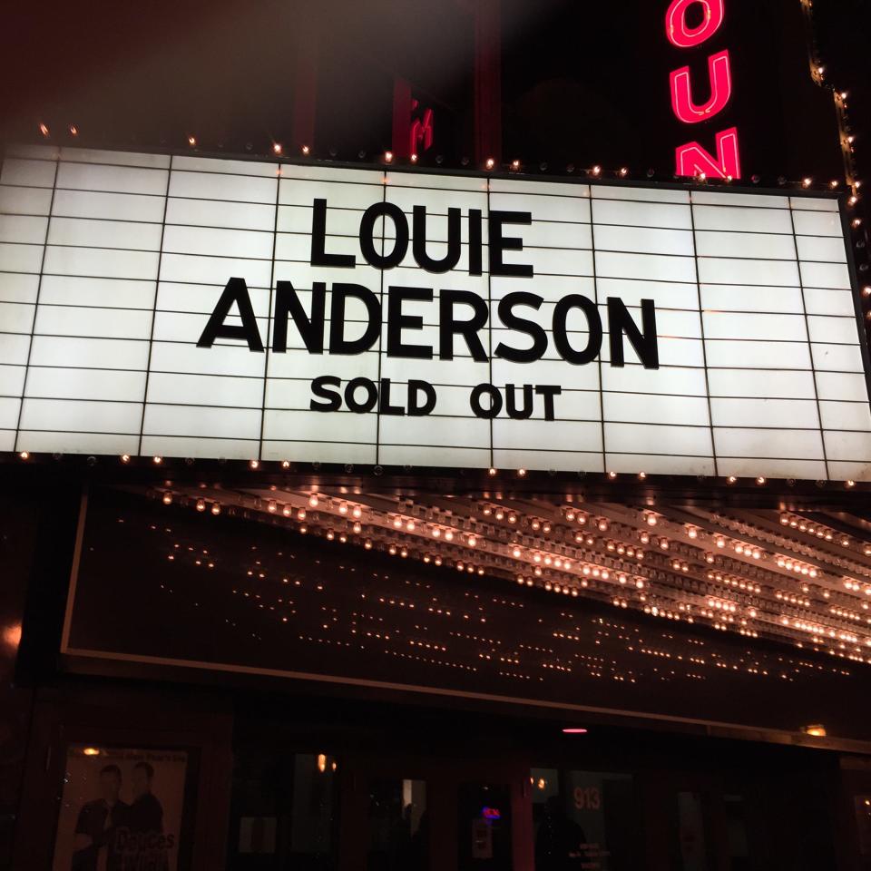 Comedian Louie Anderson sold out two shows at the Paramount Theatre.