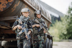 <span class="caption">Designing super-soldiers.</span> <span class="attribution"><a class="link " href="https://www.shutterstock.com/image-photo/young-woman-soldier-member-ranger-squad-329042594?src=nwTGhl200zehgLapCMS7Bw-1-3" rel="nofollow noopener" target="_blank" data-ylk="slk:Shutterstock;elm:context_link;itc:0;sec:content-canvas">Shutterstock</a></span>