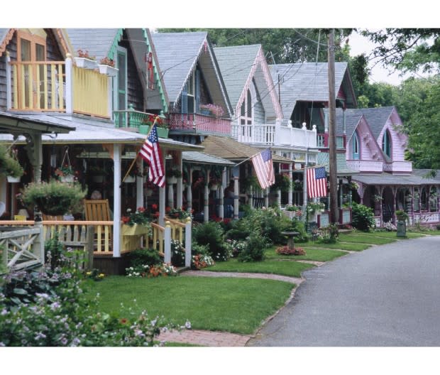 Martha's Vineyard's whimsical "gingerbread cottages" of Oak Bluffs date back to the 19th century.<p>Gary D. Ercole/Getty Images</p>