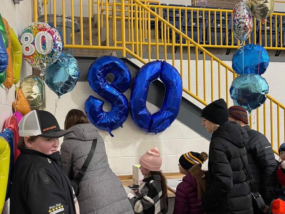 Staff at the Tignish arena recently threw an 80th birthday party for longtime ice maker Billy Keough.