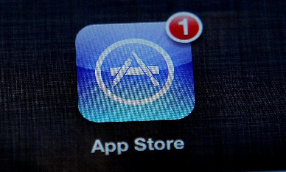 The Apple App store app on an iPad (PA Archive)