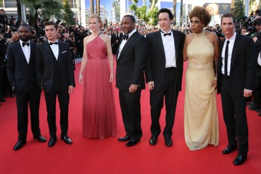 (From L) David Oyelowo, Zac Efron, Nicole Kidman, director Lee Daniels, John Cusack, Macy Gray and Matthew McConaughey arrive for the screening of "The Paperboy" presented in competition at the 65th Cannes film festival in Cannes. As his characters journey into the moist heat of the Florida swamps, Daniels probes a dank and violent underbelly of American society