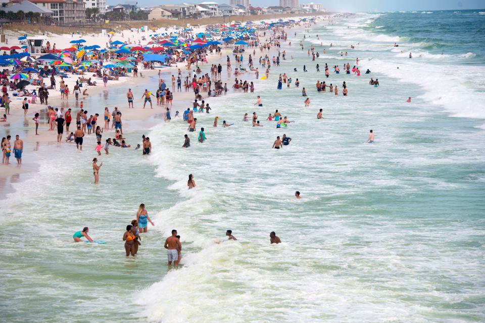 People enjoy the weather Sunday, September 1, 2019 during Labor Day weekend at Pensacola Beach.