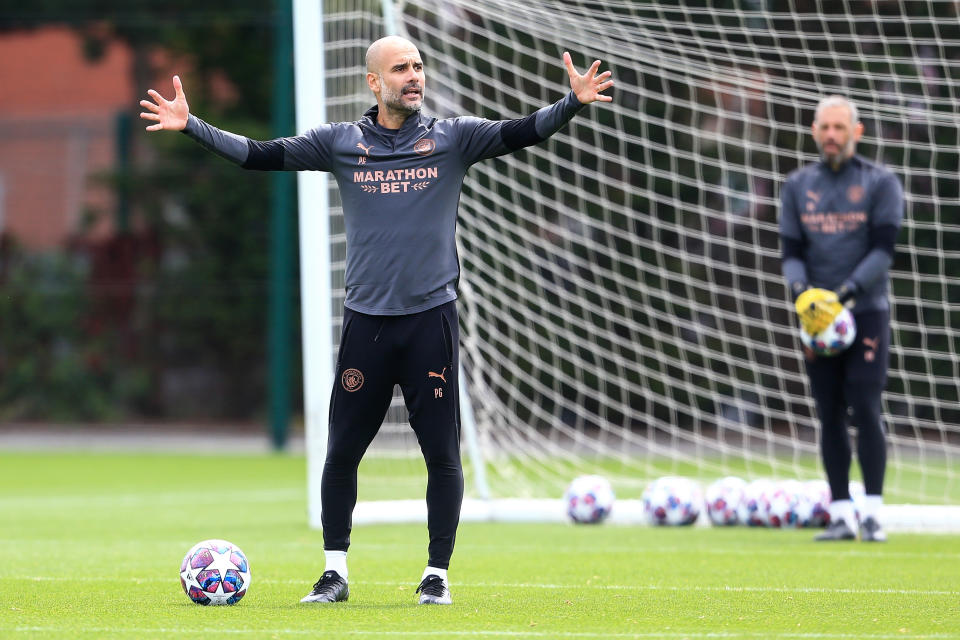 Pep Guardiola hasn't won the Champions League since 2011. Manchester City has never won it. Will both change this month? (Photo by Matt McNulty - Manchester City/Manchester City FC via Getty Images)