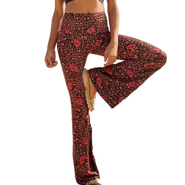 fold over flare pants victoria secret cheetah｜TikTok Search