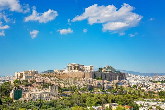 The Parthenon as part of the Acropolis complex (Getty/iStock)