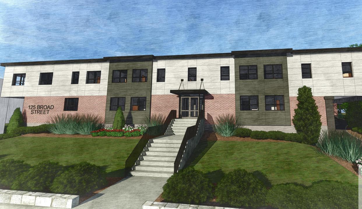A rendering of the proposed redevelopment of 125 Broad St. in Weymouth.