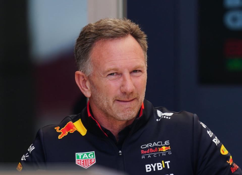 Christian Horner, in the Bahrain paddock on Friday morning (David Davies/PA Wire)