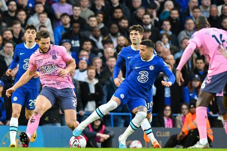 Enzo Fernández hizo otro gran partido en Chelsea frente a Everton, por la Premier League