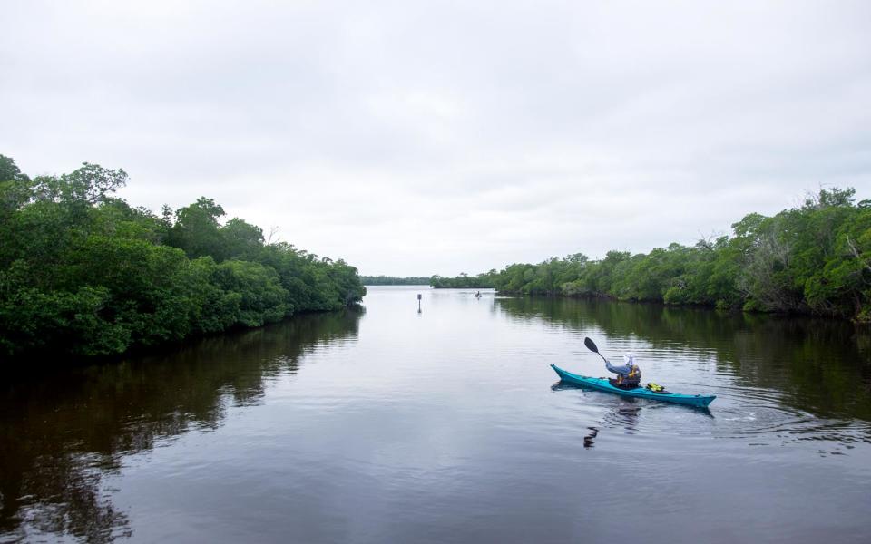 Camping on a Chickee in the Mangrove Trees in Everglades National Park