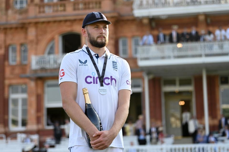 Gus Atkinson pipped Joe Root to the player of the match award (Getty Images)