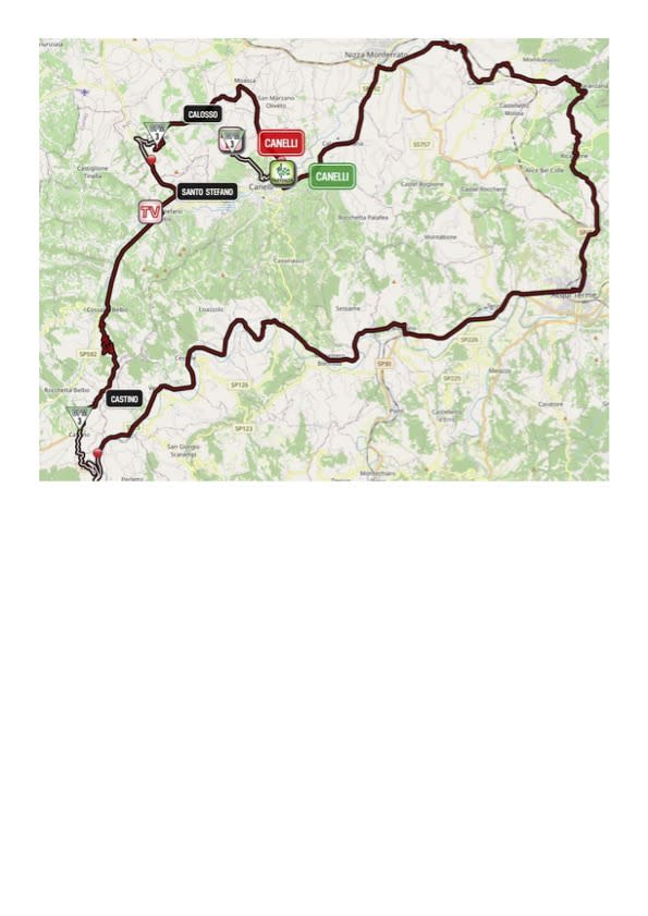 Giro d'Italia Donne 2023 Map - Stage 6