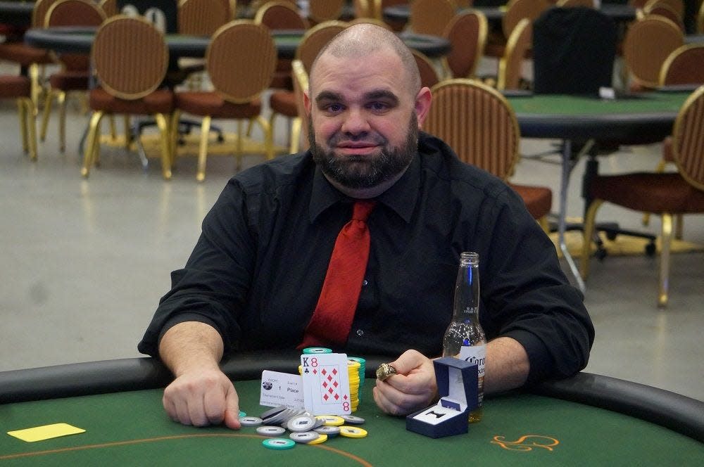 Frank Gentile from Utica won a total of $27,202 and his first WSOP Gold Ring.