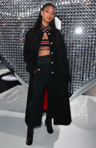 <p>Pierre Suu/Getty</p> Willow Smith in Paris in February 2024