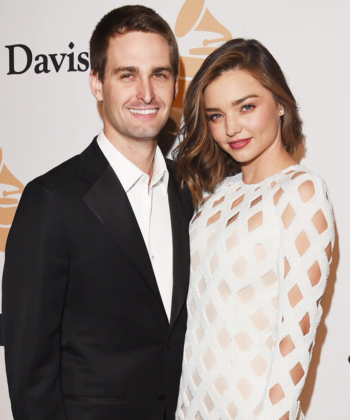 <p>The duo, who married last May, <a href="https://www.instyle.com/news/miranda-kerr-evan-spiegel-welcome-first-child">welcomed</a> their first child together on May 7, a boy named Hart. The new addition is the first child for Spiegel and the second for Kerr, who shares a 7-year-old son with ex-husband Orlando Bloom. </p>
 | <p>Jason Merritt/WireImage</p>