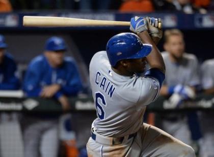 Lorenzo Cain had four hits in addition to a key diving catch in Game 2. (USA Today)