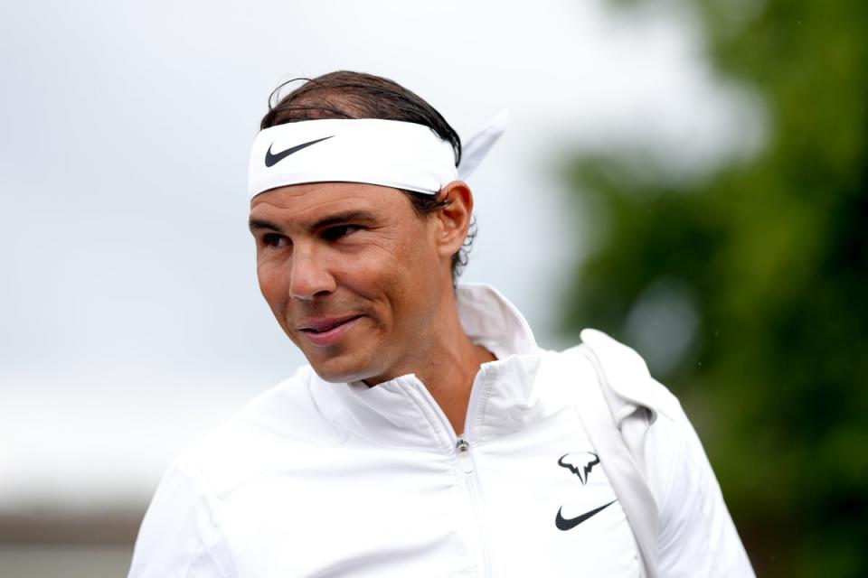 Rafael Nadal is feeling positive about his foot condition (John Walton/PA) (PA Wire)