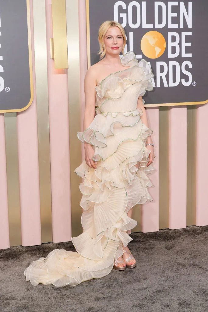 Michelle Williams attends the 80th Annual Golden Globe Awards on Jan. 10 at the Beverly Hilton in Beverly Hills, Calif. (Photo: Kevin Mazur/Getty Images)