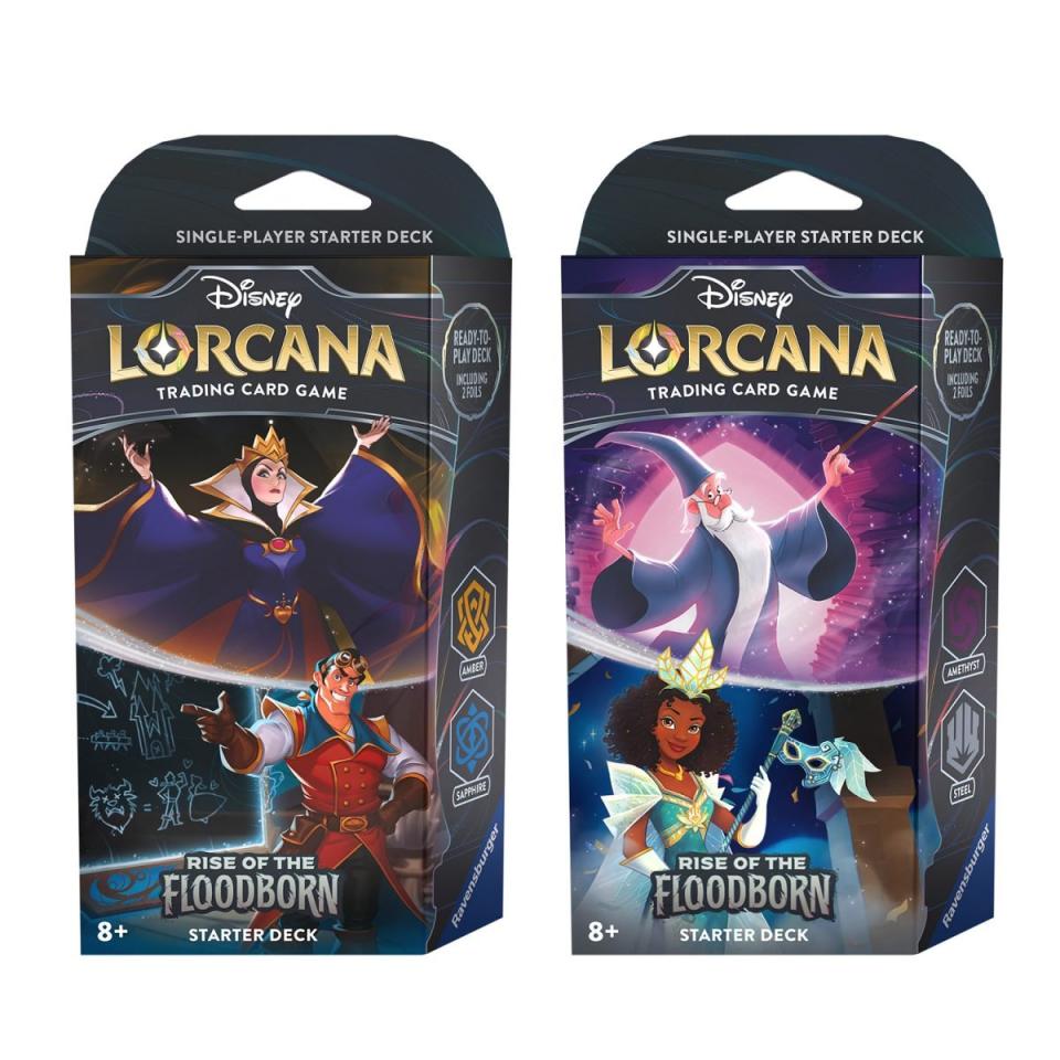 Disney Lorcana: rise of the floodborn starter deck boxes