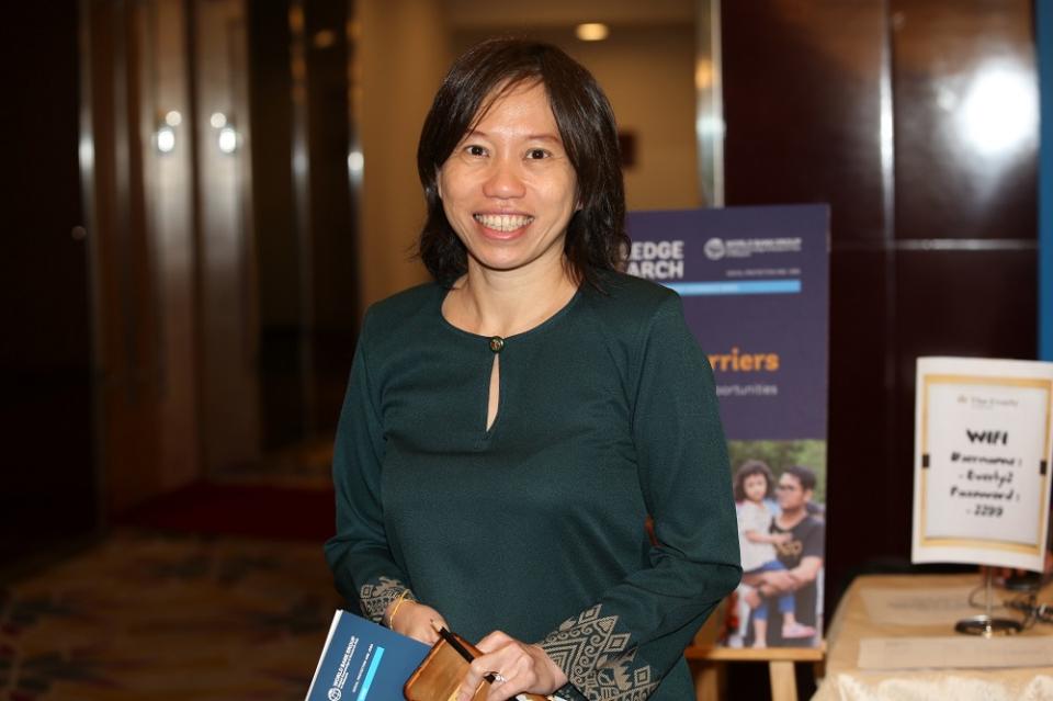 World Bank Malaysia country operations officer Tan Mei Ling at the launch of the World Bank report on Breaking Barriers: Toward Better Economic Opportunities for Women in Malaysia in Putrajaya September 27, 2019.