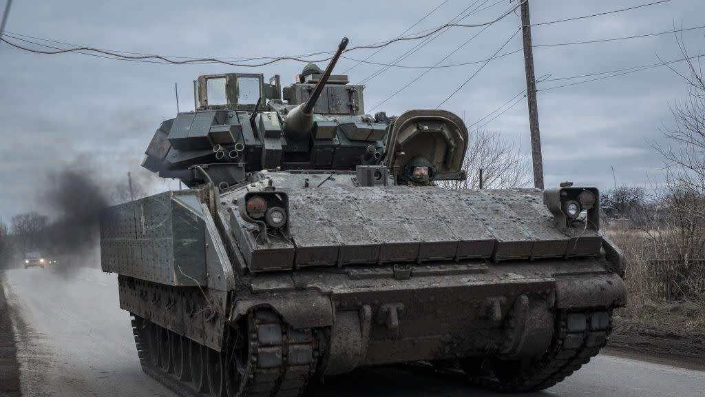 m2a2 bradley near avdiivka