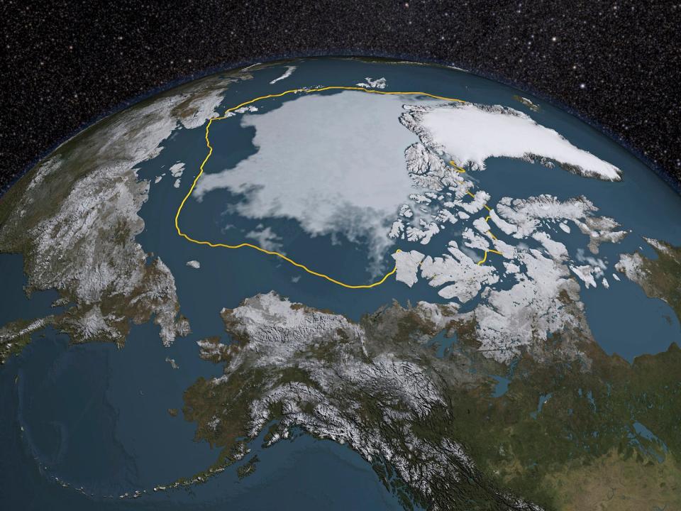 arctic sea ice melting