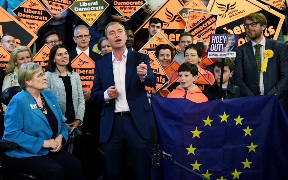 Tim Farron - Credit: Facundo Arrizabalaga/EPA