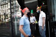 Paris gallery fashions 'deconfinement hats' as lockdown continues to ease nationwide