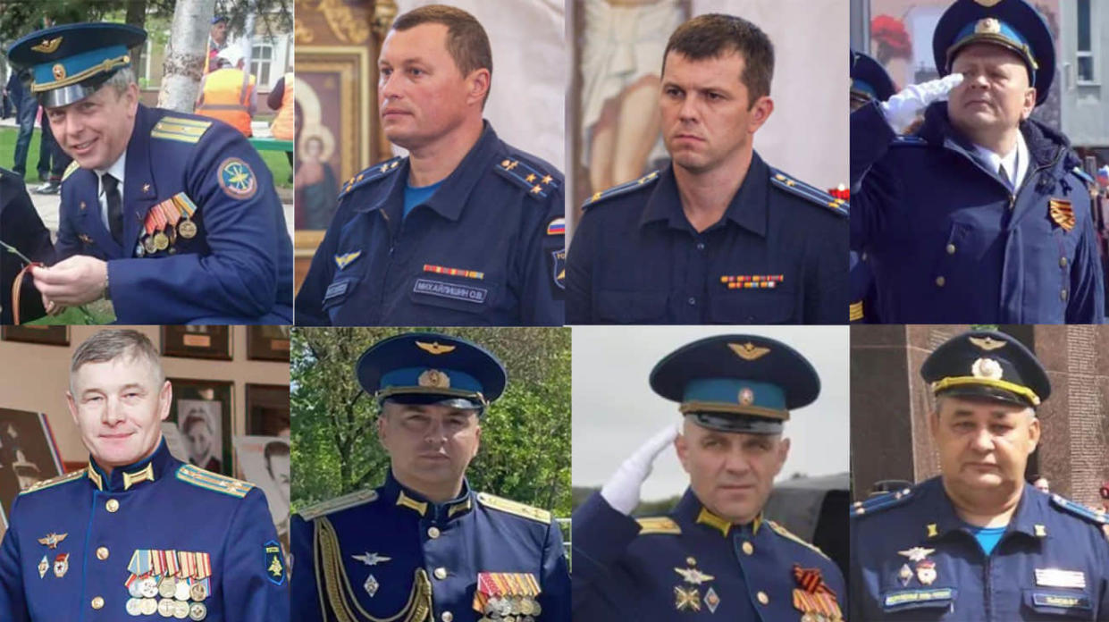 Russian pilots, identified by the intelligence. Collage: Ukrainska Pravda