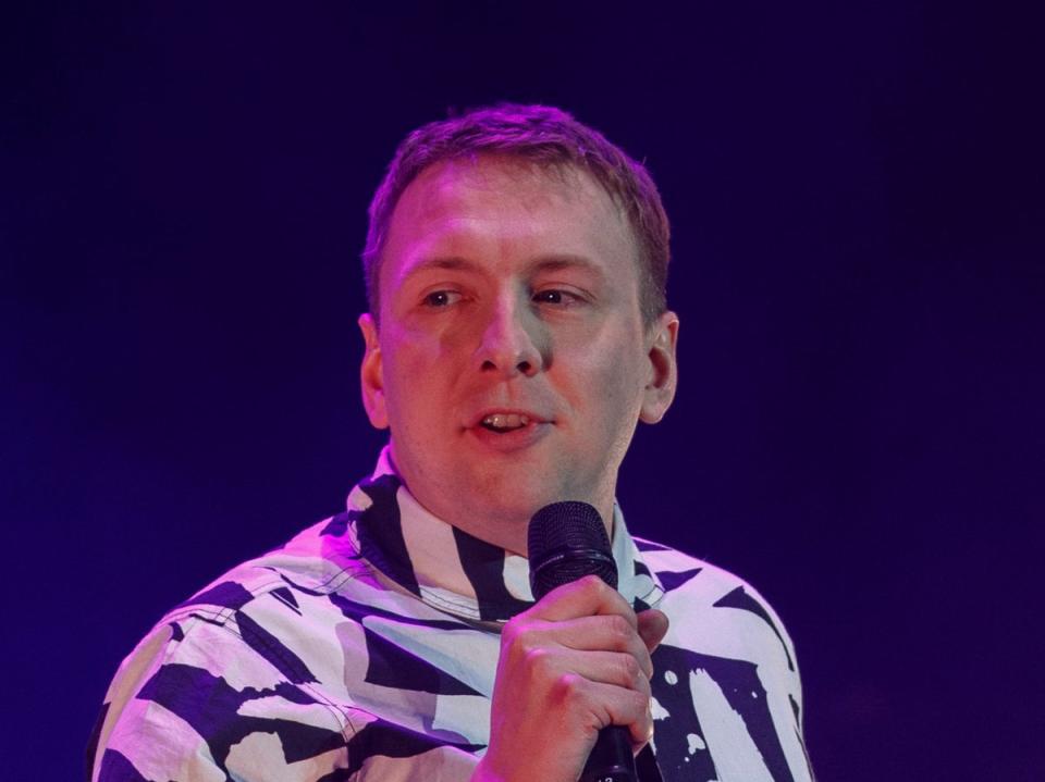 Joe Lycett on stage at ‘The Graham Norton Variety Show’ during Just for Laughs London on 3 March 2023 (Getty Images)