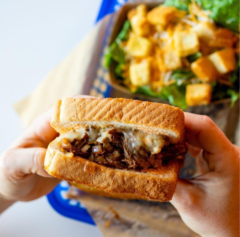 Fatboys, a casual eatery known for its signature burgers and wings, is bringing a location to 8651 Navarre Parkway soon. Pictured is The Birria Style Sandwich.