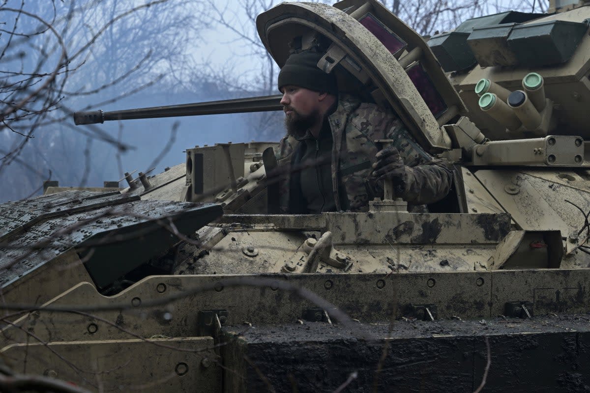 Ukrainian forces near the town of Avdiivka, in the Donetsk region (AFP via Getty)