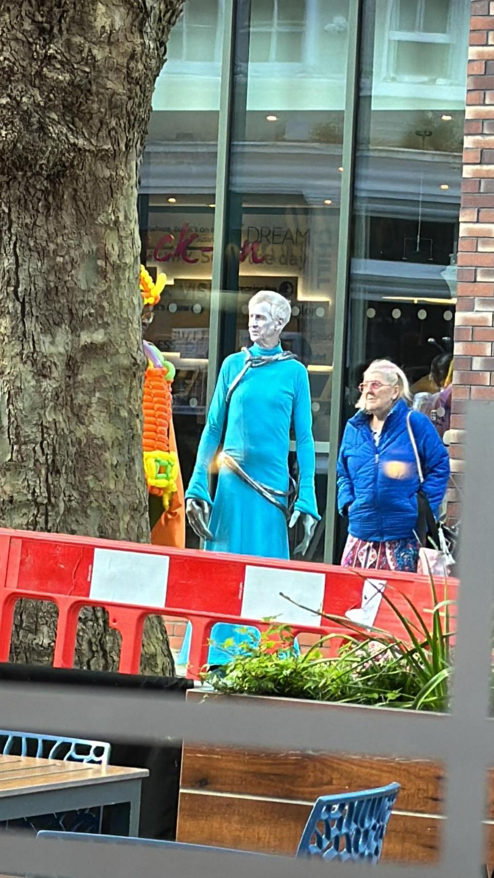 Swindon Advertiser: Unusually dressed 'aliens' spotted outside Premier Inn in Swindon town centre