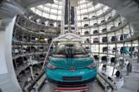 FILE PHOTO: Media tour through Volkswagen ID.3 production line in Dresden