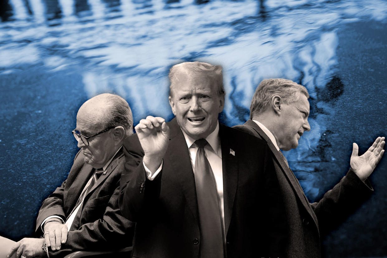 Rudy Giuliani, Donald Trump and Mark Meadows Photo illustration by Salon/Getty Images