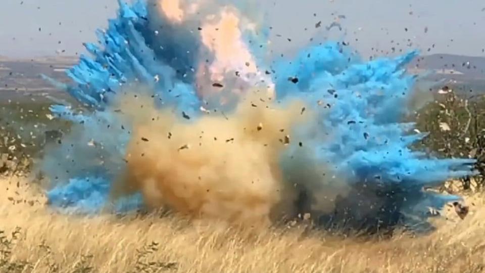 A still image from a video of a gender-reveal explosion in Arizona that sparked a 47,000-acre fire in 2017 (Photo: U.S. FOREST SERVICE / AP)