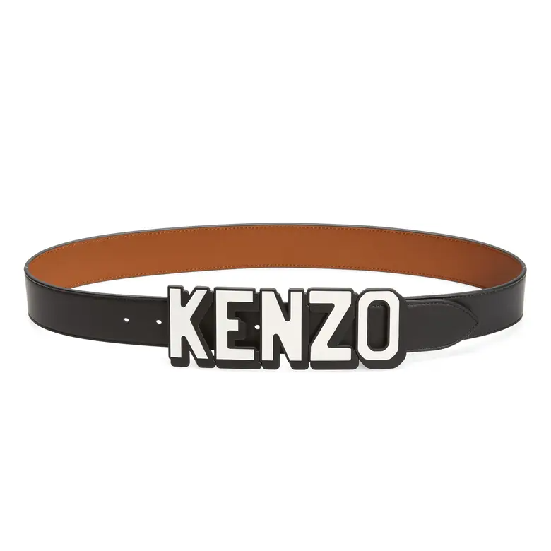 Kenzo Logo Buckle Reversible Belt