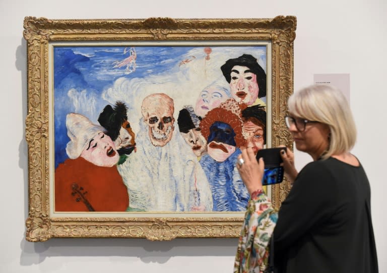 Visitors attend the inauguration of the exhibition "21 Rue de la Boetie" on Paul Rosenberg (1881-1959), at the Musee de la Boverie in Liege, on September 21, 2016