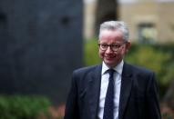 FILE PHOTO: Britain's Chancellor of the Duchy of Lancaster Michael Gove arrives for a Cabinet meeting, in London