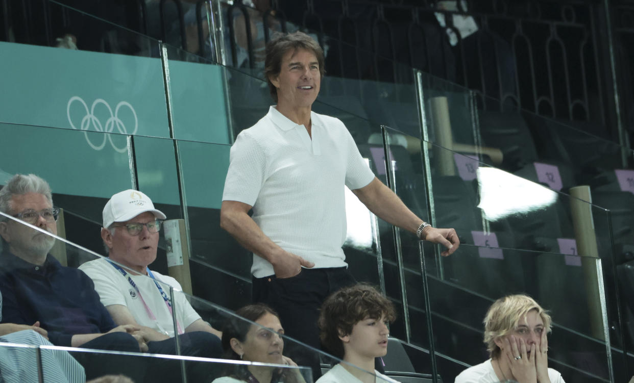 Tom Cruise attends day two of the Paris 2024 Olympic Games