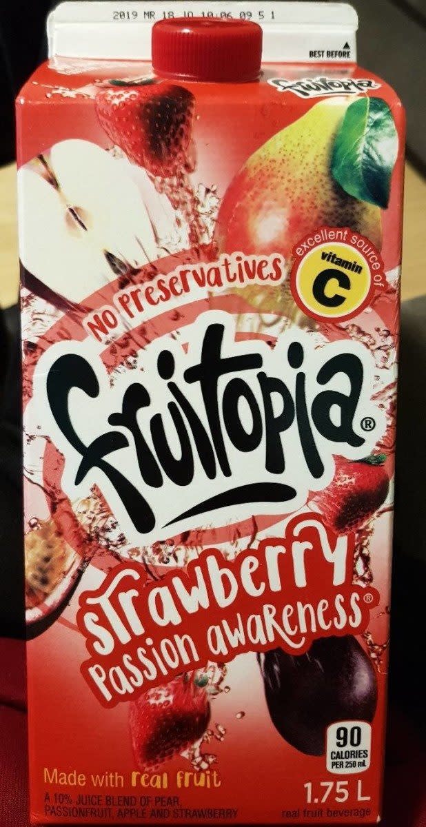 Fruitopia sobrevive en otros mercados. Foto: openfoodfacts.org