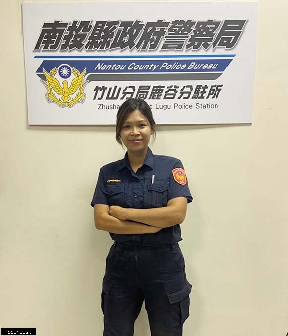 鹿谷分駐所警員高佩琪。(竹山警提供)